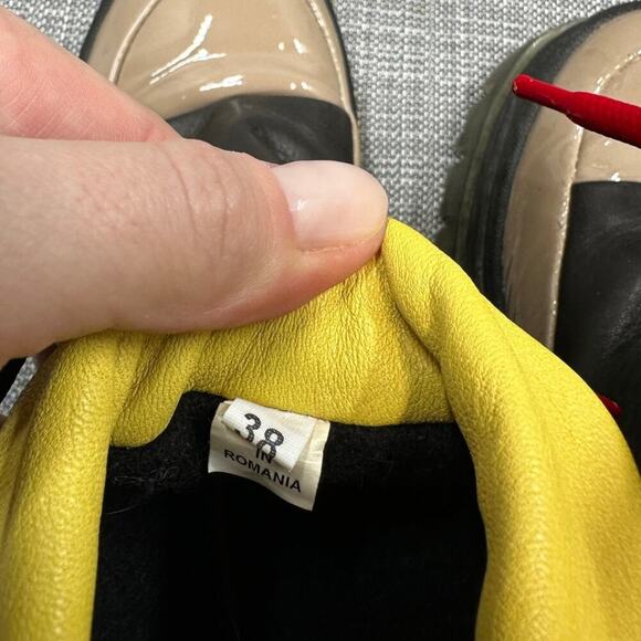 Montelliana Lucy Boot in Black Cedar Lug Sole Wool‎ Lining Leather Winter (38) - Picture 13 of 13